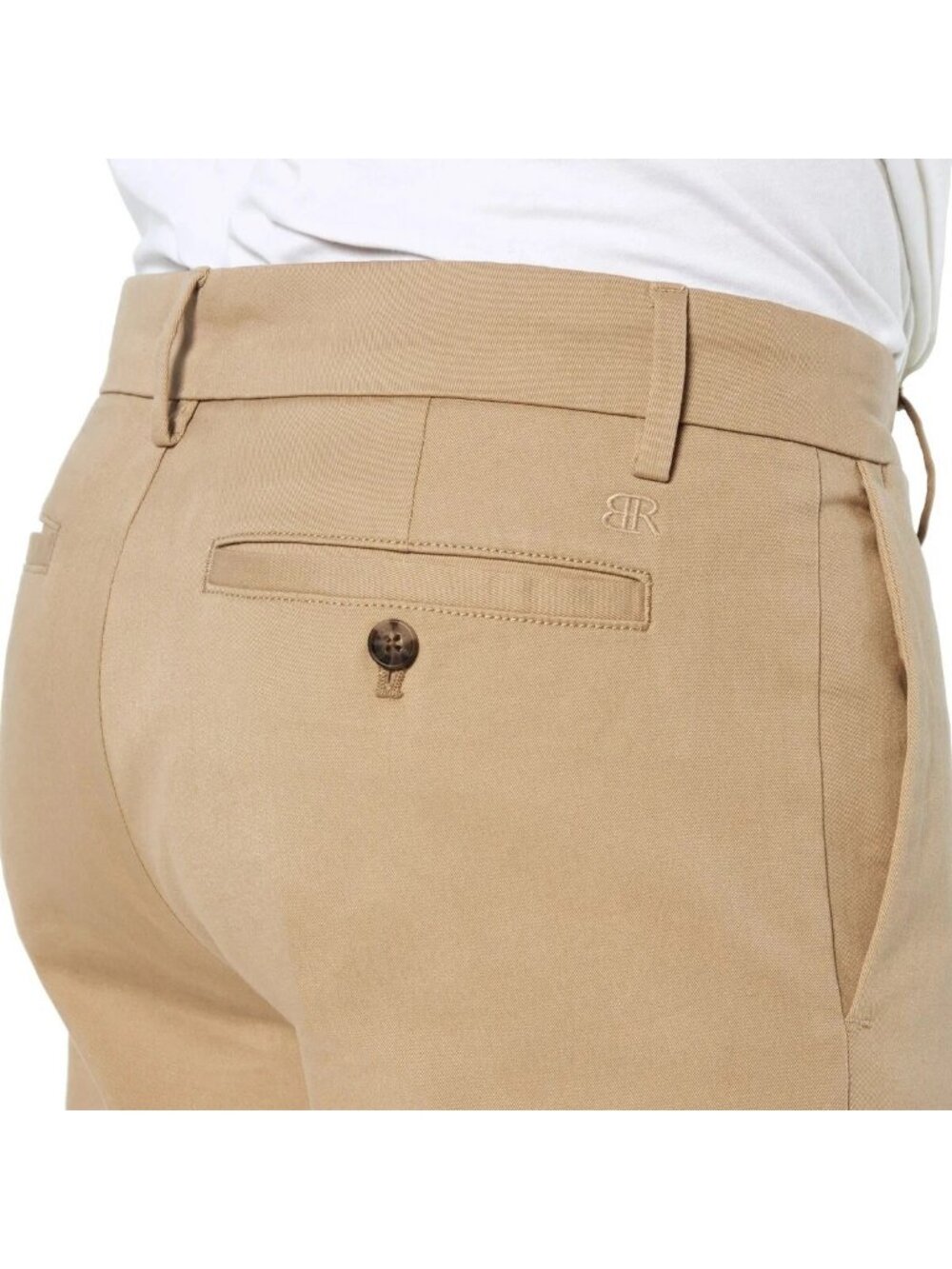 Banana Republic Men's 38x32 Chino Pants Slim Straight Fit Beige Stretch d1828 - Picture 3 of 13
